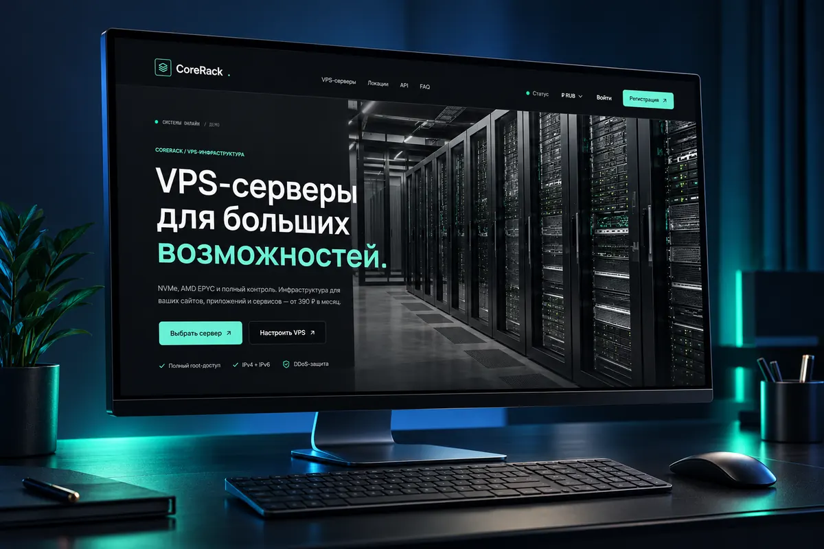Сайт продажи серверов
